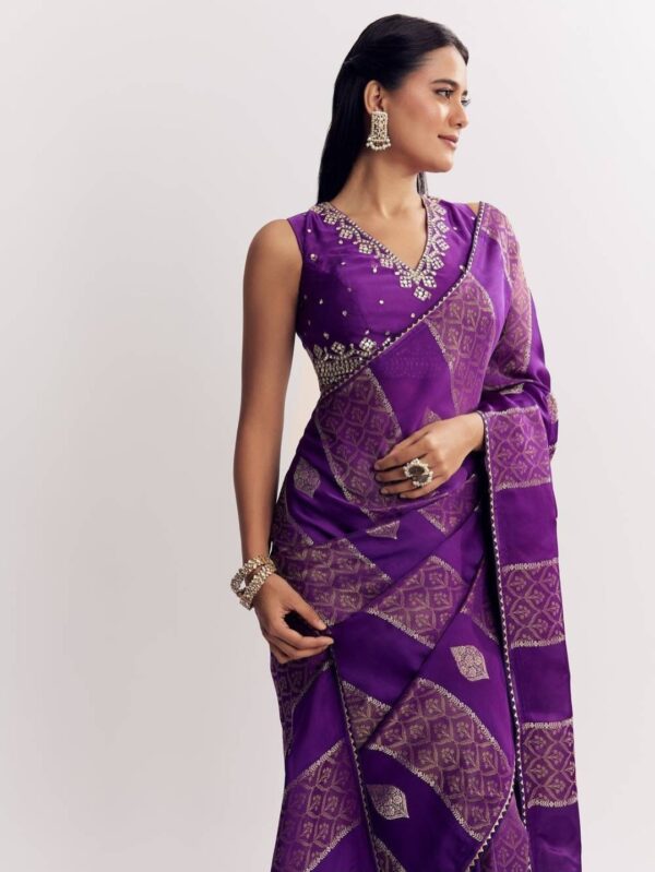 Dola Silk Saree Elevated with Gota-Patti Work